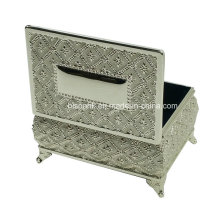 Silver Jewelry Keepsake Box, Metal Keepsake Jewelry Box